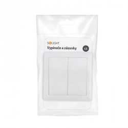Solight vypínač Slim č.5 sériový - lustrový, bílý