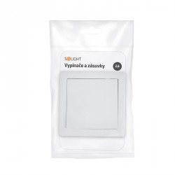 Solight vypínač Slim č.6 střídavý - schodišťový, bílý