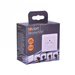 Solight zásuvka Slim PUSH